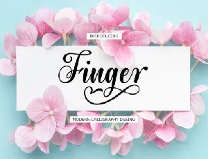 Finger font