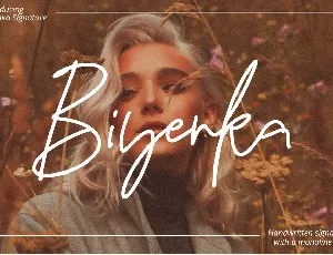 Biyenka Signature font