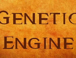 Genetic Engine font