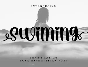 Swiming font