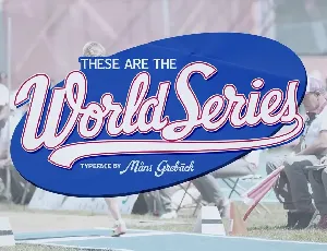 World Series Script font