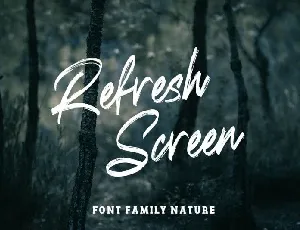 Refresh Screen font