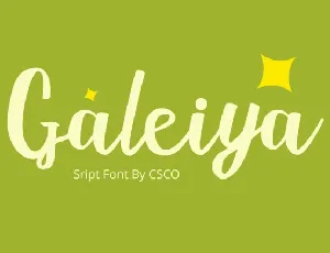 Galeiya font