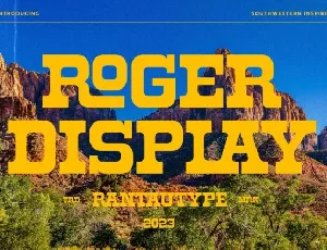 Roger Display font