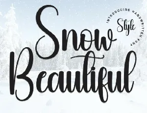 Snow Beautiful Script font