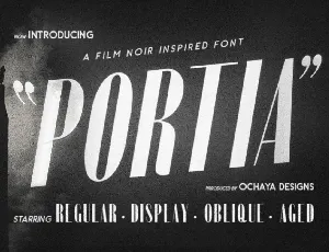 Portia font