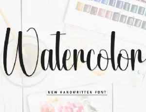 Watercolor Script font