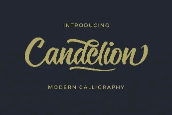 Candelion Script Free font