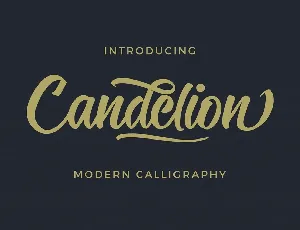 Candelion Script Free font