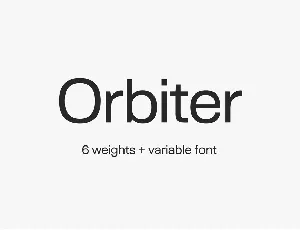 Orbiter Family font