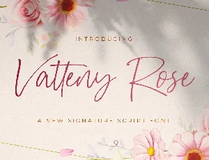 Vatteny Rose font