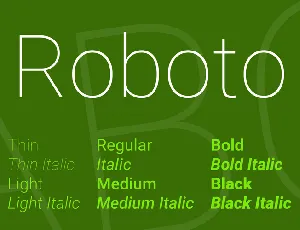 Roboto font