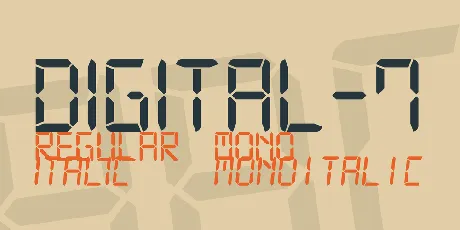 Digital-7 font