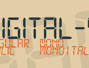 Digital-7 font