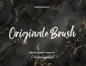 Originale Brush font