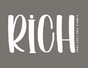 Rich font