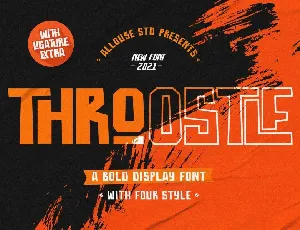 Throostle font