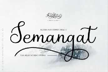 Assakita Calligraphy font