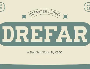 Drefar font