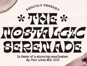 Nostalgic Serenade font