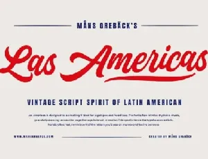 Las Americas font