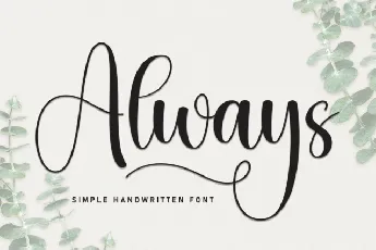 Always Calligraphy font