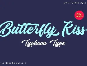 Butterfly Kiss Free font