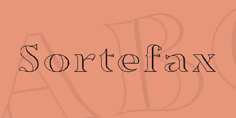 Sortefax font