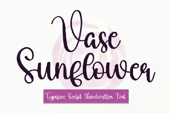 Vase Sunflower font