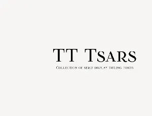 TT Tsars Family font