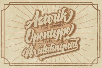 Asterik Layered Script font