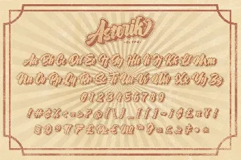 Asterik Layered Script font