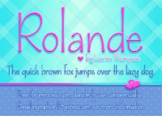 Rolande font