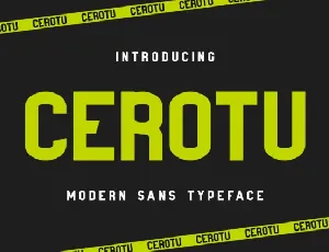 Cerotu font