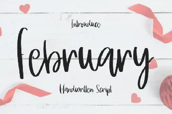 February Script Typeface font