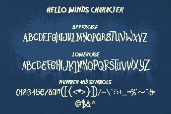 Hello Winds DEMO font