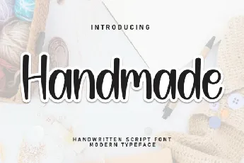 Handmade Display font