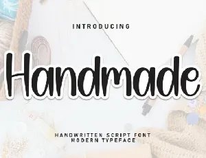 Handmade Display font