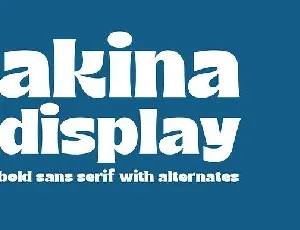 Akina font