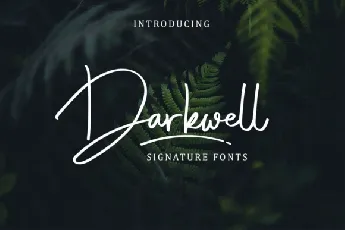 Darkwell Signature Family font