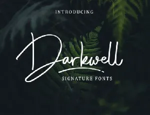 Darkwell Signature Family font