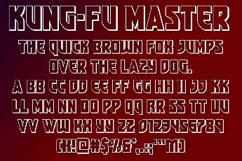 Kung Fu Master font