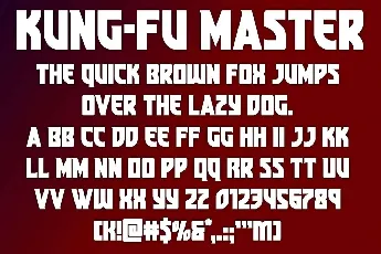 Kung Fu Master font