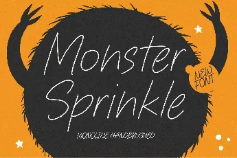 Monster Sprinkle font