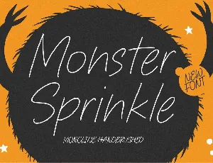 Monster Sprinkle font