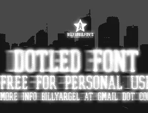 DOTLED font