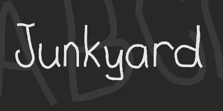 Junkyard font