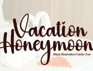 Vacation Honeymoon font