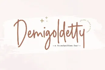 Demigoldetty font