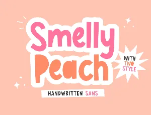 Smelly Peach font